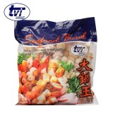 tvi泰国进口鱼丸子组合1KG，含龙虾球鱼豆腐鱼竹轮蟹肉