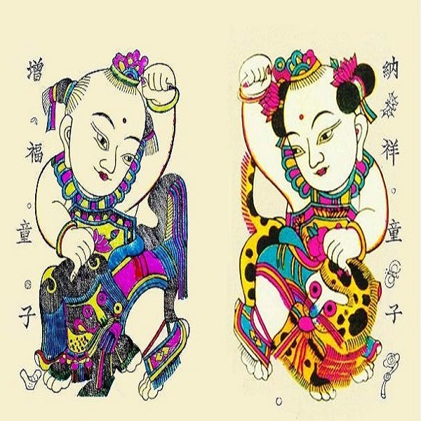 凤翔木版年画详细介绍:特点 历史 - 凤翔特产 - 特色谷