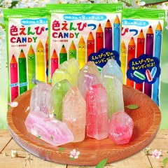 kanro甘乐彩色铅笔糖日本进口76g