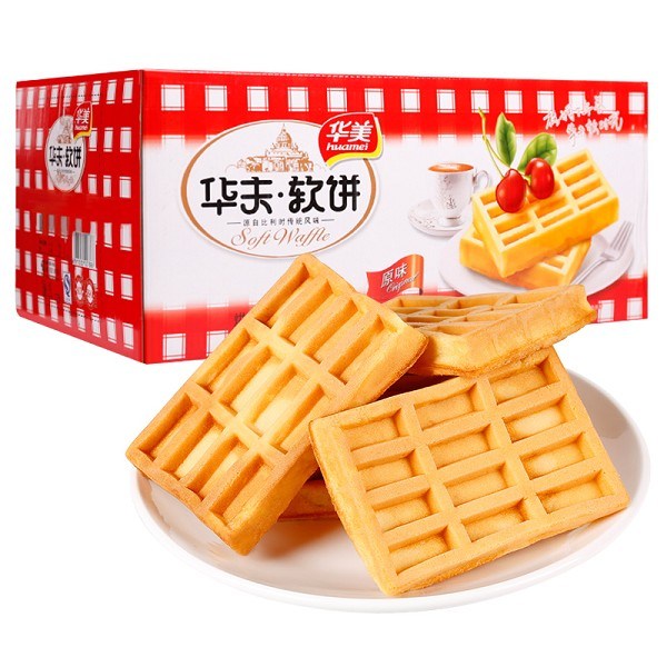 华美原味华夫饼整箱1200g